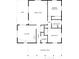 Detailed floor plan showcasing the layout of the home, including bedrooms and kitchen at 2455 Lenvoil Rd, Martinsville, IN 46151