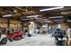 A spacious garage featuring ample room for vehicles, storage, and hobbies at 2455 Lenvoil Rd, Martinsville, IN 46151