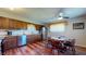 Charming kitchen featuring wooden cabinets, stainless steel appliances, and an eat-in dining area at 2455 Lenvoil Rd, Martinsville, IN 46151