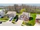 Aerial view of the property showcasing its location near green spaces and neighborhood layout at 3038 Arrowroot Ln, Indianapolis, IN 46239