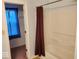 A clean bathroom includes a curtained shower with closet access, offering a blend of convenience and classic style at 3097 Limber Pine Dr, Whiteland, IN 46184