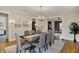 Elegant dining room featuring a wooden table, chandelier, and stylish decor, perfect for Gathering gatherings at 3140 N Washington Blvd, Indianapolis, IN 46205