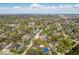 Expansive aerial view showcasing a dense neighborhood with lush greenery and a mix of residential homes, offering a serene setting at 3346 S Lockburn St, Indianapolis, IN 46221