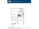 Detailed first floor plan featuring a spacious kitchen, Gathering room, library, and two-car garage at 338 Mcnair Dr, Whiteland, IN 46184