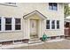 Home entrance with a decorative front door and stucco siding at 3544 Guilford Ave, Indianapolis, IN 46205