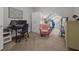 The finished attic is now used as a home office and clothing storage space at 357 Parkway Ave, Indianapolis, IN 46225