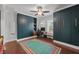 Home office with custom built-ins, large desk area, and natural light at 357 Parkway Ave, Indianapolis, IN 46225