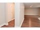 Spacious living room features modern flooring and neutral paint colors at 3930 Towhees Dr, Indianapolis, IN 46237