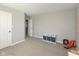 Bedroom with carpet floors, neutral walls, and functional storage at 4333 Ironclad Dr, Bargersville, IN 46106