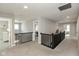 Upstairs hallway with views into multiple rooms at 4333 Ironclad Dr, Bargersville, IN 46106