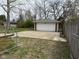 A detached garage offers convenient parking, storage, and extra space at 5209 S Bancroft St, Indianapolis, IN 46237