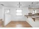 Dining area features white walls and ample light from the large window at 5802 Crittenden Ave, Indianapolis, IN 46220