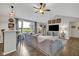 Inviting living room with large window views, modern furnishings, and a cozy atmosphere at 5925 Leisure Ln, Pittsboro, IN 46167