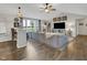 Inviting living room with large window views, modern furnishings, and a cozy atmosphere at 5925 Leisure Ln, Pittsboro, IN 46167