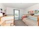 Bright room featuring twin beds and playful wall decorations at 605 Tuscany Trl, Lapel, IN 46051