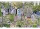 Aerial view of a charming neighborhood with tree-lined streets and well-maintained homes at 6153 Evanston Ave, Indianapolis, IN 46220