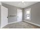 Comfortable bedroom with ceiling fan, carpet and window at 67 S 9Th Ave, Beech Grove, IN 46107
