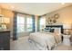 Bright bedroom with natural light, decorative wall art, and neutral color palette creating a warm atmosphere at 7076 Portico Ln, McCordsville, IN 46055