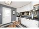 Functional kitchen featuring white cabinets, gray walls, and stainless steel appliances, perfect for cooking at 8327 S County Road 825 E, Plainfield, IN 46168