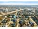 Aerial of neighborhood location with nearby highway and various homes in a suburban setting at 840 Cottage Ave, Indianapolis, IN 46203