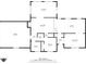 Layout for the home's first floor includes kitchen, living room, dining room, garage, and bedroom at 13892 Adios Pass, Carmel, IN 46032