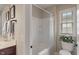 Clean bathroom features a shower over tub combination at 14910 Declaration Dr, Westfield, IN 46074