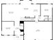 First-floor floor plan of a home with a living room, kitchen, and garage at 15762 Hargray Dr, Noblesville, IN 46062