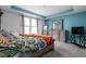 Comfortable bedroom featuring a plush bed, warm lighting, and a modern decor at 17302 Graley Pl, Westfield, IN 46074