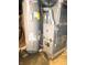 Basement featuring the water heater and heater at 212 W Burnside Ave, Fairland, IN 46126