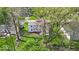 Aerial view of the property showcasing the backyard, house, and surrounding neighborhood at 2204 Pamela Dr, Indianapolis, IN 46220