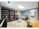 Entertaining basement area featuring a foosball table, bookshelves, and a dart board at 3331 Daniel St, Mooresville, IN 46158
