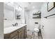 Beautiful bathroom features modern fixtures, double vanity, and stylish decor at 3331 Daniel St, Mooresville, IN 46158