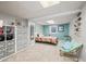 Cozy bedroom with colorful decor, a comfortable bed, and ample storage space at 3331 Daniel St, Mooresville, IN 46158