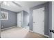 Neutral bedroom with a window and two closet spaces, perfect for storage at 3331 Daniel St, Mooresville, IN 46158