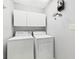 Clean laundry room with modern white washer and dryer at 3629 Woodglen Way, Anderson, IN 46011