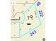 Detailed plot map outlining property lines and dimensions on Gore Street with lot size information at 3703 E Gore St, Columbus, IN 47201