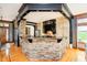 Spacious kitchen featuring a stone breakfast bar perfect for casual dining and entertaining at 4052 Diamond Row, Greenwood, IN 46143