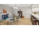 This dining area features stylish furnishings and a cozy atmosphere, perfect for enjoying meals at 43 Dominion Dr, Zionsville, IN 46077