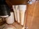 Water filter system installed under the sink, ensuring clean water at 4327 Switchgrass Way, Indianapolis, IN 46237
