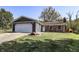 Charming one-story home with brick and siding and attached garage, set on a well-maintained lawn under a clear blue sky at 4421 Greenmeadow Ct, Indianapolis, IN 46235