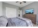 Comfortable bedroom with a closet, a large dresser, and a well-lit window at 4634 E 1000 N, Pittsboro, IN 46167