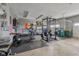Home garage setup with exercise equipment and gym at 4634 E 1000 N, Pittsboro, IN 46167