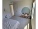 Cozy bedroom with a playful design features a whimsical accent circle and a table with chairs at 4810 Oak Hl Dr, Lebanon, IN 46052