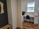 Functional office with natural light, modern decor, and ample storage solutions at 4810 Oak Hl Dr, Lebanon, IN 46052