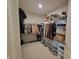 Spacious walk-in closet with ample storage, organized shelving, and easy access to clothing at 4810 Oak Hl Dr, Lebanon, IN 46052