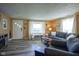 Bright living room featuring new floors, updated trim, and a contemporary design at 502 N Maple St, Ingalls, IN 46048