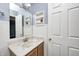 Bathroom with a sink, mirror, cabinet and plenty of light at 5126 Shadow Pointe Dr, Indianapolis, IN 46254