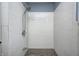 Shower stall featuring white tile and modern fixtures at 5126 Shadow Pointe Dr, Indianapolis, IN 46254