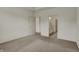 Neutral bedroom with carpet and connecting bathroom at 5309 Spyglass Dr, Whitestown, IN 46075