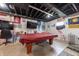 Finished basement featuring a pool table and sports memorabilia at 6081 Boulder Ct, Columbus, IN 47201